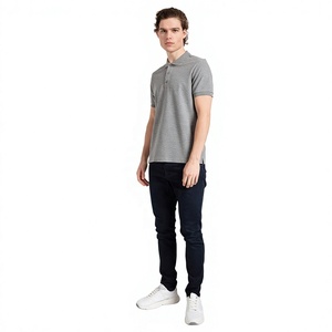 Polo homme vierge le plus demandé, manches courtes, col classique, couleurs personnalisables, plusieurs tailles, impression de logo, OEM ODM, marque privée - Product Image 1