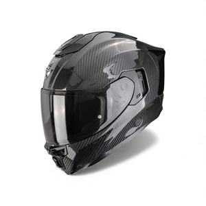 Casque intégral rétro SCORPION EXO-1500 en carbone avec fermeture rapide, visière double miroir pour le cyclisme, taille XL - Product Image 1