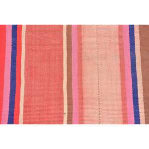 Vintage Turkish Rug, 3x11.4 ft Kilim Rug, <b>Red</b> <b>Runner</b> Animal Print Rug - Product Image 5