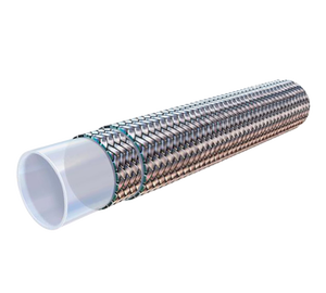 Double Braided <b>PTFE</b> Smooth Hose Food Grade Stainless Steel Chemical Resistant Molding Application - Product Image 3