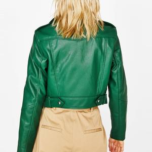 Chaqueta de Cuero Sintético para Mujer, Estilo Moderno, con Cierres Decorativos, Transpirable y Atrevida - Product Image 5