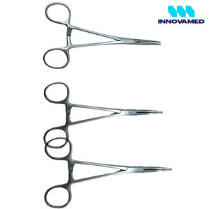Pinzas Hemostáticas Rectas con Bloqueo, Pinzas de Bucle, Herramienta Manual 12.5 16 18cm, Pinzas Kelly Hemostáticas Plateadas INNOVAMED CE - Product Image 4