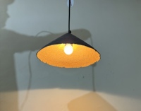 Lampe suspendue pivoine en papier mâché écologique pour salle à manger Design d'intérieur Plafonnier ovale Idée cadeau