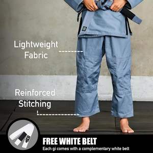 Ultra ligero BJJ Brazilian Jiu Jitsu Gi para niños con tela preencogida y cinturón libre - Product Image 3