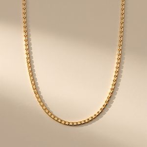 Pulsera de Cadena de Caja de Oro Sólido de 18K y Platino, Joyería Fina de Lujo Moderna, OEM - Product Image 4