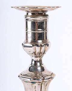 Portavelas atractivo Portavelas plateado brillante para el hogar y hoteles Centro de mesa Candelabros hechos a mano - Product Image 4