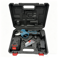 Sécateur sans fil à batterie, ouverture de lame de 25 mm, capacité de coupe de 23 mm, batterie rechargeable 1300 mAh 5 cellules, ciseaux de jardin