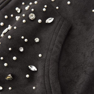 Customized 100% Cotton Women's <b>Pearl</b> Retro Washed Drop-shoulder Pullover Hoodie <b>Loose</b> Streetwear for Winter - Product Image 2