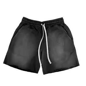 Pantalones cortos deportivos de algodón de rizo de secado rápido con impresión de logotipo personalizado de OEM de estilo único de buen fabricante - Product Image 3