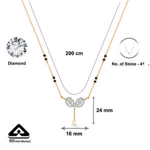 สร้อยคออัญมณีทองคำและเพชรดีไซน์คลาสสิกทันสมัยสำหรับผู้หญิง - Product Image 5