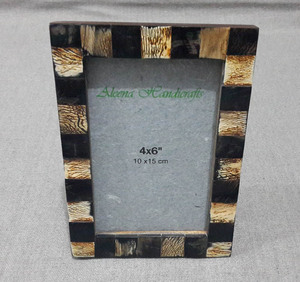 Brushstroke Bliss High Quality Horn <b>Frame</b> Bone Inlay <b>Wood</b> Inlay Photo <b>Frame</b> with Good Combination Handcrafted <b>Picture</b> <b>Frame</b> - Product Image 2