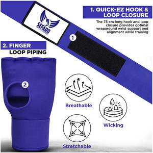 Envolturas de gel de boxeo de material duradero Envolturas de gel de boxeo de etiqueta privada Envolturas de gel de boxeo más vendidas - Product Image 2