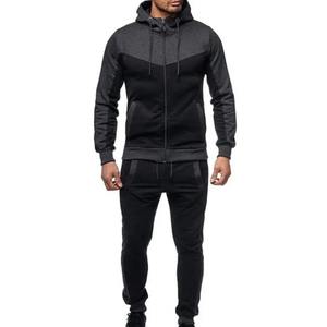 Ensemble sweat à capuche et pantalon de survêtement à imprimé uni pour hommes, respirant, style sport d'hiver, coupe ample avec col à capuche - Product Image 6