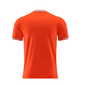 Nueva Llegada, Camiseta de Fútbol de Manga Corta, 100% Poliéster, Ligera, Transpirable, de Secado Rápido, con Logotipo Personalizado y Diseño Sólido - Product Image 2