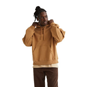 Sweat à capuche en polaire surdimensionné pour homme, respirant, coupe-vent, décontracté, pour le week-end, 100% coton - Product Image 1