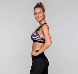 ชุดกีฬา2ชิ้นสำหรับผู้หญิงชุดออกกำลังกายกางเกงเลกกิ้งเอวสูงและแจ็กเก็ตโยคะ - Product Image 5