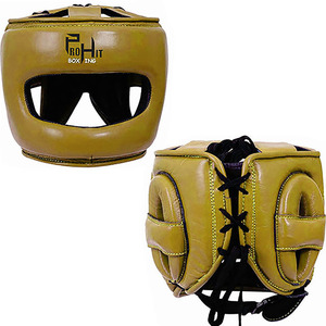 Haute qualité MMA unisexe formation et pratique porter véritable PU et cuir synthétique protège-tête casques porter Protection - Product Image 4