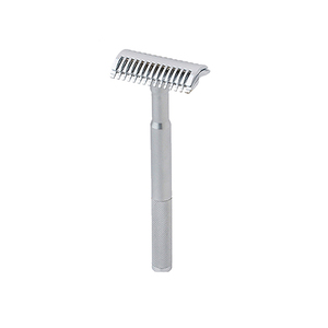 Maquinilla de afeitar de seguridad abierta torcida de la mejor calidad, mango de aluminio, maquinilla de afeitar clásica de oro rosa disponible a buen precio - Product Image 1