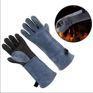 Guantes de soldadura resistentes para trabajos exigentes Guantes de soldadura de cuero con palma resistente al calor - Product Image 3