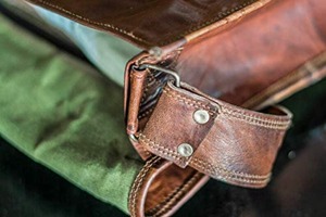 15 Inch Genuine Handmade Mens Distressed Full Grain Messenger Leather Cross Body <b>Briefcase</b> <b>Bag</b> - Product Image 4