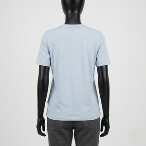 Camiseta de algodón estampada para mujer, informal, de manga corta, cuello redondo, camiseta gráfica de verano para mujer, venta al por mayor - Product Image 2