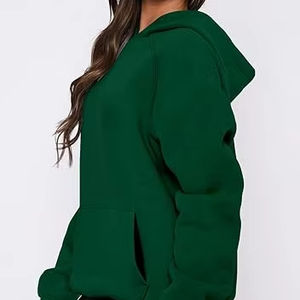 Sudadera con capucha para mujer Sudadera de manga larga Kangaroo Pocket 3D - Product Image 4