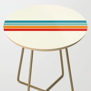 Table de cour personnalisée moderne en bois de mangue antique avec différents ensembles de meubles de salon naturels à Design imprimé d'émail - Product Image 5