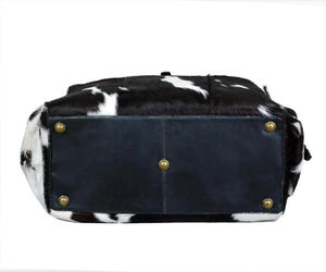 Real Cowhide <b>Weekender</b> Travelling Used <b>Women</b> Leather Duffle <b>Bag</b> Cow Hair on Cowhide Duffle Large Cowhide Cow hair leather <b>bag</b> - Product Image 3
