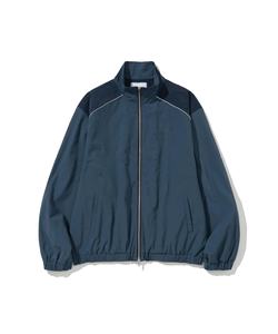 Veste coupe-vent de designer personnalisée 100% polyester, bloc de couleur, nylon, col montant, fermeture éclair, veste coupe-vent légère de sport pour homme - Product Image 1