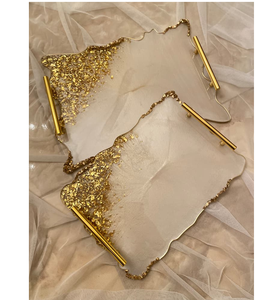 Plateau en résine époxy pour cadeau et article décoratif pour la maison plateau de service en résine personnalisé en gros - Product Image 6