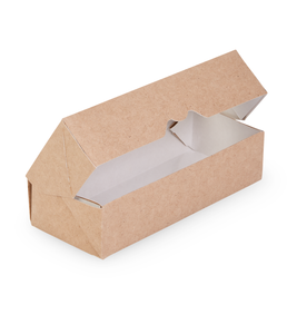 Caja de Papel Kraft para Alimentos OSQ Tabox Pro de 500 ml al por Mayor con Ventana Transparente a Prueba de Fugas para Comida para Llevar, Exhibición de Alimentos, Logotipo Personalizado - Product Image 2
