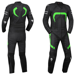 Traje de Motociclista de Dos Piezas de Cuero Vacuno Genuino, de Alta Calidad, para Motociclistas Urbanos - Product Image 6