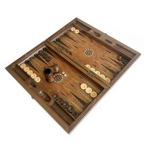 King Handmade Rosewood Backgammon <b>Set</b> Wide with Numerator Leather Bag and Checkers With Box <b>Wood</b> Pieces - Product Image 4