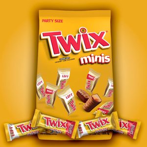 Bolsa de dulces <span class=keywords><strong>TWIX</strong></span> Caramel Minis, barra de <span class=keywords><strong>chocolate</strong></span> con galletas, 35.6 oz, 95 piezas - Product Image 6