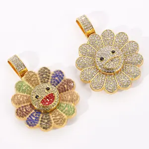 Luxury Custom Trending Fashion Gold <b>Iced</b> <b>Out</b> Pendant Hip Hop Cuban <b>Chain</b> Heavy Necklace For Women - Product Image 5