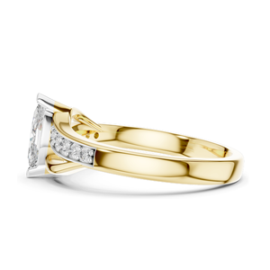 Bague en diamant de laboratoire taille marquise pour femme, 0,4 carat, clarté VVS-VS EF, or 18 carats, 14 carats, 10 carats et argent 925, rose, jaune, blanc - Product Image 4