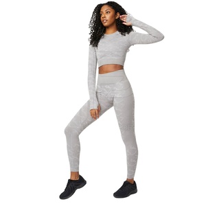 คุณภาพสูงไม่มีรอยต่อผู้หญิงชุดโยคะร้อนขายสแปนเด็กซ์โพลีเอสเตอร์ทําชุดโยคะสําหรับผู้หญิง - Product Image 1