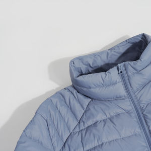 Veste à bulles personnalisée OEM pour hommes Manteau d'hiver matelassé chaud avec capuche col montant Veste à bulles respirante réversible - Product Image 5