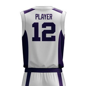 Uniforme de baloncesto de gran tamaño personalizado del fabricante para la venta Nuevo diseño Estilo único Ropa deportiva Uniforme de baloncesto sublimado - Product Image 5