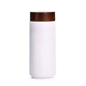 ACERA Liven Mug perjalanan teh satu arah, dibuat dengan desain minimalis yang indah, teknik ukiran yang sangat baik