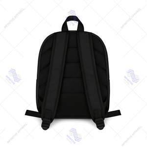 Chi Eta Phi Casual Zipper Letter Pattern Unisex Lightweight <b>Large</b> Capacity <b>Laptop</b> Backpack - Product Image 2