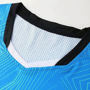 ระบายอากาศคุณภาพสูง Sublimated แห้งเร็วปิงปองท็อปส์เสื้อฝึกซ้อมผู้ชายชุดเทนนิส - Product Image 3