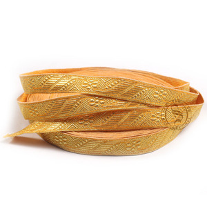 Ribete de Trenza Dorada Estrecha con Patrón Chevron para Uniformes Marítimos |   Ribete Dorado de Encaje para Uniformes Ceremoniales - Product Image 3