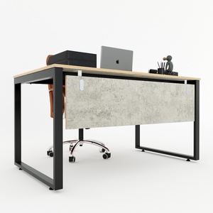 Escritorio Rectangular de Madera Contrachapada HBRT047 de 140x80cm - Product Image 4