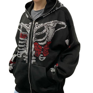 Vente Chaude – Sweat à Capuche Homme Personnalisé pour l'Automne, 100% Coton, Coupe Droite Décontractée, Couleur Unie, Vente en Gros, Personnalisable, Fermeture Éclair Intégrale - Product Image 4