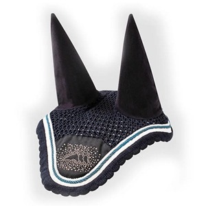 Bonnet anti-mouches pour cheval en coton/maille/polyester, fait main, de haute qualité, léger, très élastique, avec logo personnalisé, vente en gros à prix réduit - Product Image 1