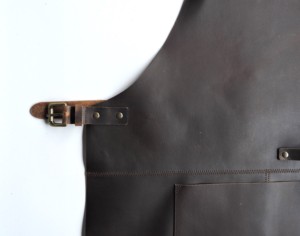 Customizable Vintage Brown Soft <b>Leather</b> <b>Apron</b> High Quality Adjustable Kitchen Restaurant Painting Gardening Durable <b>Apron</b> - Product Image 3