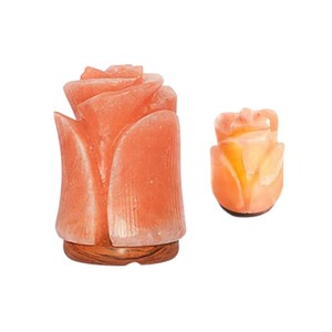 Lampe de sel de l'Himalaya en forme de rose, écologique, mini, avec technique de sculpture et emballage de haute qualité en boîte de couleur - Sian Enterprises - Product Image 4