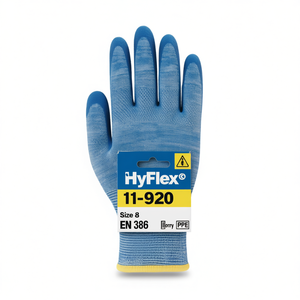 ANNIEL HyFlex 11-920 Gants bleus Taille 8 EN 388 Catégorie II EPI Gants de jardin et équipement de protection Pack de 12 - Product Image 3