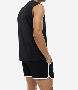 Wholesale Casual Comfort Street Quick Drying High Waist Drawstring Closure <b>Animal</b> Print Color Block Sports Shorts Cotton Fleece - Product Image 2